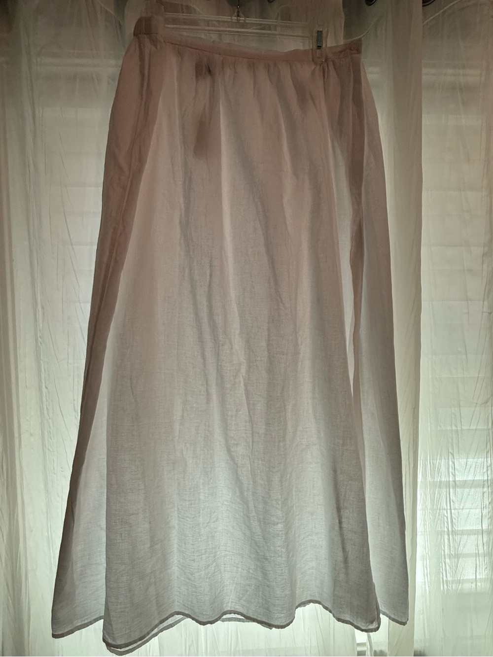 J. Crew Women’s Sheer White Maxi Skirt
